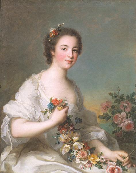 Jean Marc Nattier Portrait of a Lady France oil painting art
